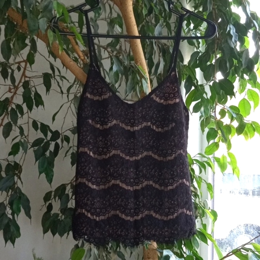 Black Lace Cami Top